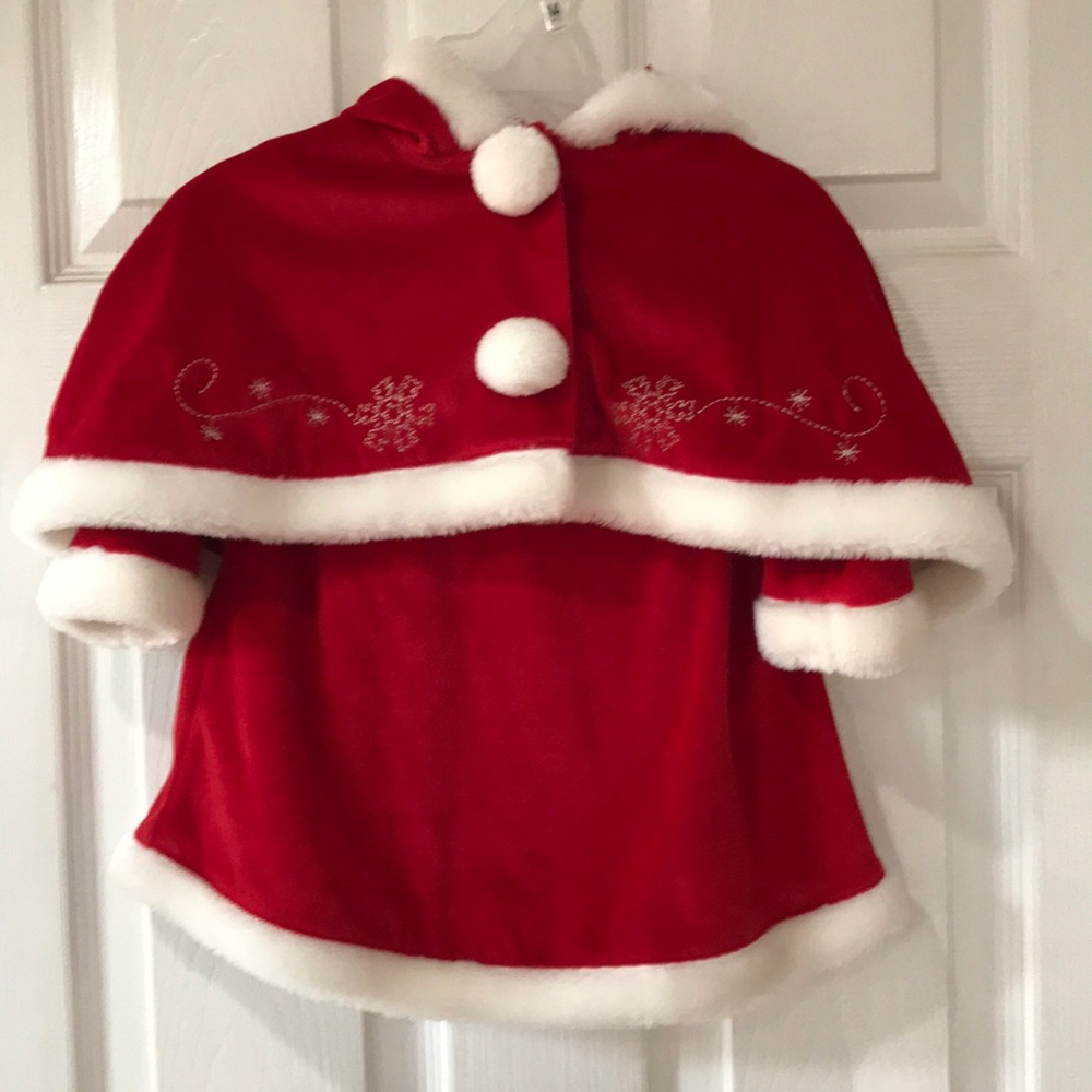 Toddler Girl Two-piece Santa Outfit 18 months